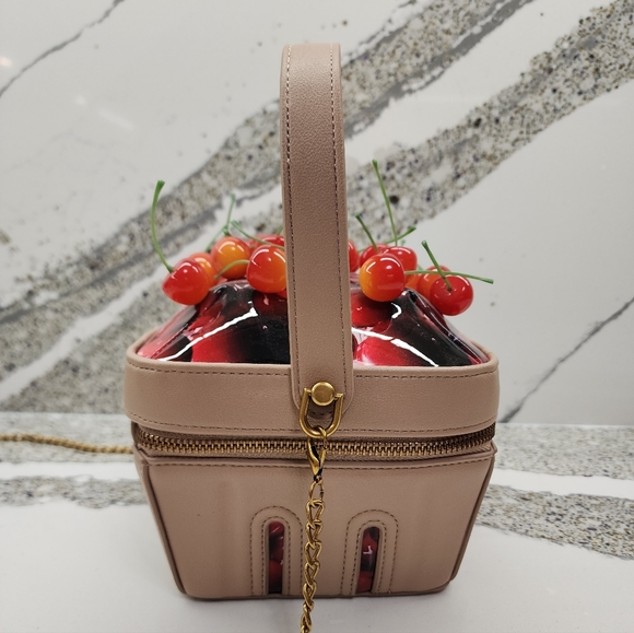 Betsey Johnson Mon Cherry Novelty Crossbody Bag and Card Holder Wallet - Picture 5 of 10